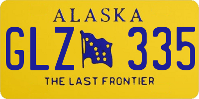 AK license plate GLZ335
