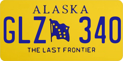 AK license plate GLZ340