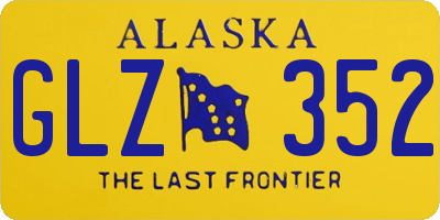 AK license plate GLZ352