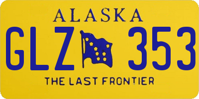 AK license plate GLZ353