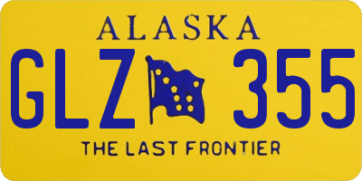 AK license plate GLZ355