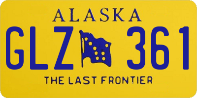 AK license plate GLZ361