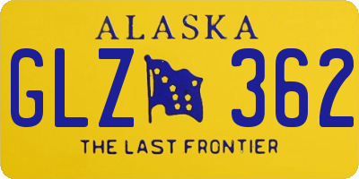 AK license plate GLZ362