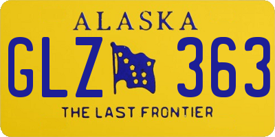 AK license plate GLZ363