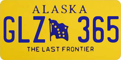 AK license plate GLZ365