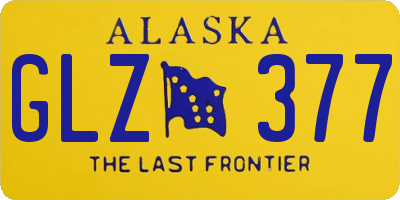 AK license plate GLZ377