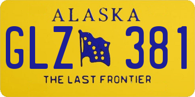 AK license plate GLZ381