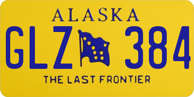 AK license plate GLZ384