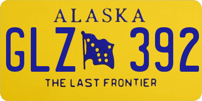 AK license plate GLZ392