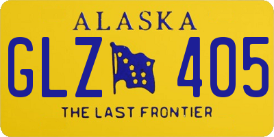 AK license plate GLZ405
