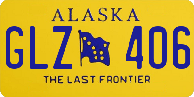 AK license plate GLZ406