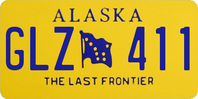 AK license plate GLZ411