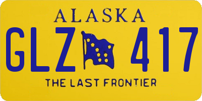 AK license plate GLZ417