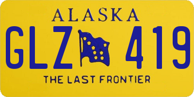 AK license plate GLZ419