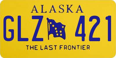 AK license plate GLZ421
