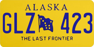 AK license plate GLZ423