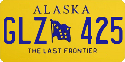 AK license plate GLZ425