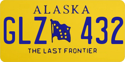 AK license plate GLZ432