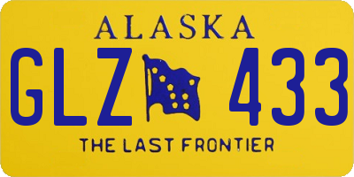 AK license plate GLZ433