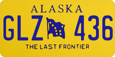AK license plate GLZ436