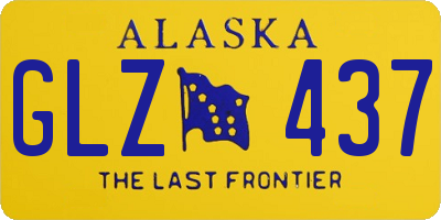 AK license plate GLZ437