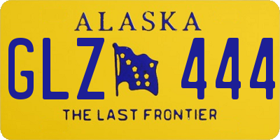 AK license plate GLZ444