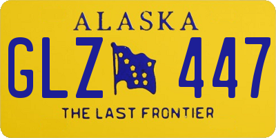 AK license plate GLZ447