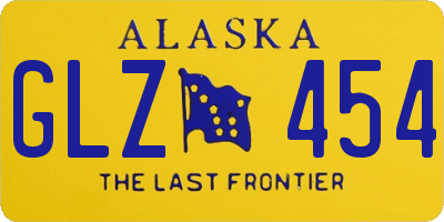 AK license plate GLZ454