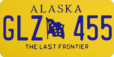 AK license plate GLZ455