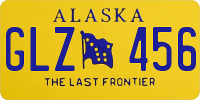 AK license plate GLZ456