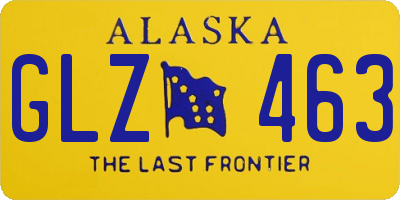AK license plate GLZ463