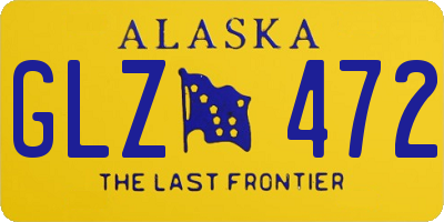 AK license plate GLZ472