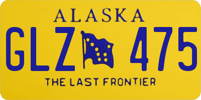 AK license plate GLZ475