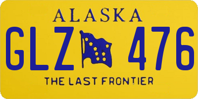 AK license plate GLZ476