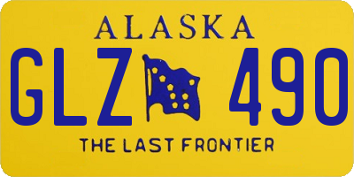 AK license plate GLZ490