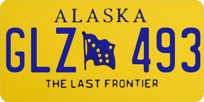 AK license plate GLZ493