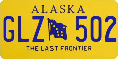 AK license plate GLZ502