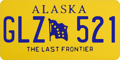AK license plate GLZ521