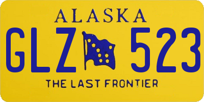 AK license plate GLZ523