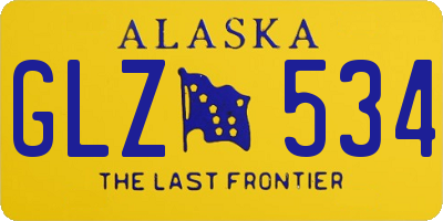 AK license plate GLZ534
