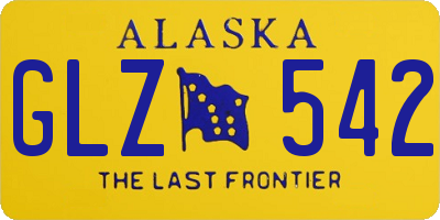 AK license plate GLZ542