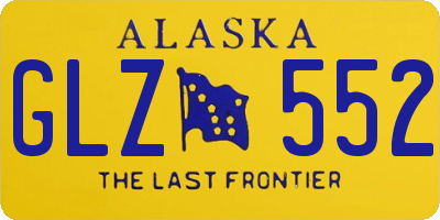 AK license plate GLZ552