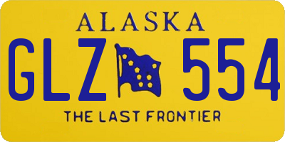 AK license plate GLZ554
