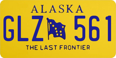 AK license plate GLZ561