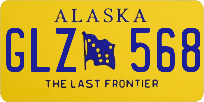 AK license plate GLZ568