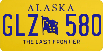 AK license plate GLZ580