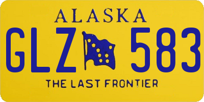 AK license plate GLZ583