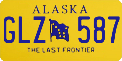 AK license plate GLZ587