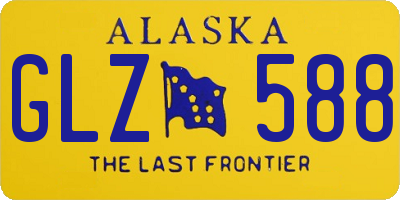 AK license plate GLZ588