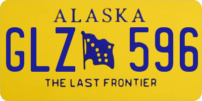 AK license plate GLZ596